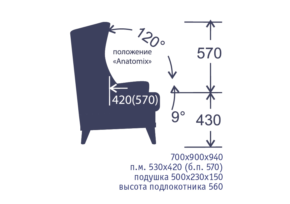 Кресло вояж аллея мебели